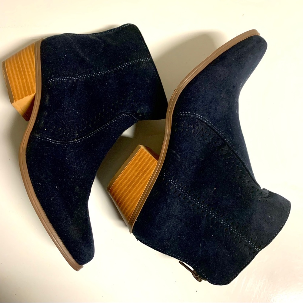 Navy Booties